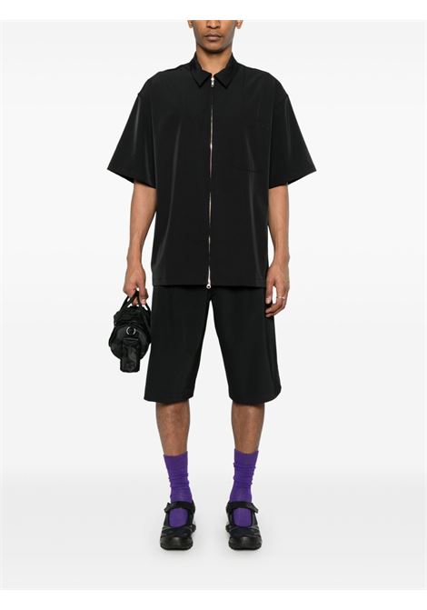 Camicia con doppia zip in nero Song For The Mute - uomo SONG FOR THE MUTE | 251MSH070BLK